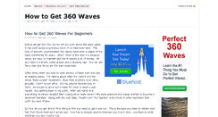 Desktop Screenshot of howtoget360waves.com