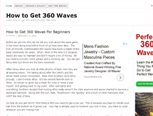 Tablet Screenshot of howtoget360waves.com
